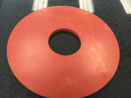 RED SILICON RUBBER HIGH TEMP  COMMERCIAL GRADE 13&#034;OD X 4&#034; ID  DISC
