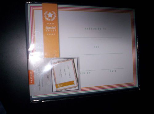 Gartner Studios~SPECIAL AWARD CERTIFICATES~PACK OF 25