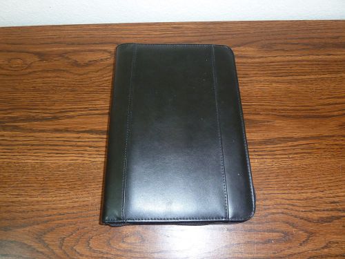 FRANKLIN COVEY Personal / Business Planner Zip Side Black Leather Bound