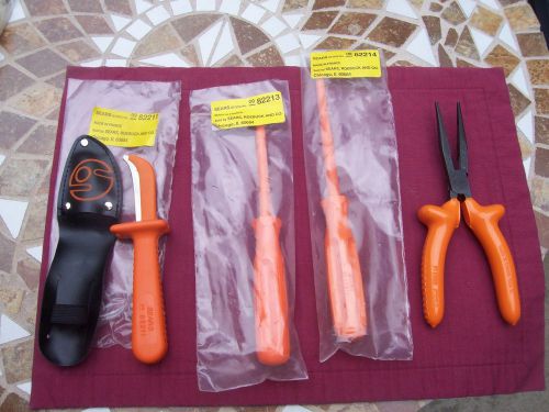 VINTAGE LOT (4) SEARS 1000V ELECTRICIAN TOOLS - MADE IN FRANCE NO RESERVE!!!!!!