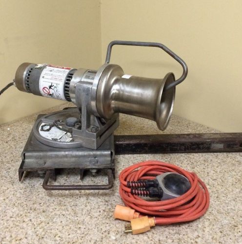 A.B. CHANCE COMPANY C308-1170 CAPSTAN HOIST W/ SWIVEL MOUNT &amp; FOOT PEDAL!