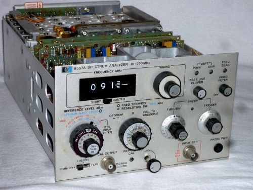 Hewlet Packard HP-8557A spectrum analyzer .01 to 350 MHz plug-in