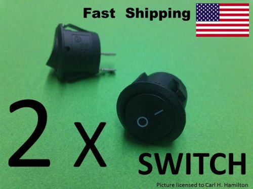 2qty -- Simple SWITCH -- UNIVERSAL Replacement Multi-Purpose - ROUND --- AC DC