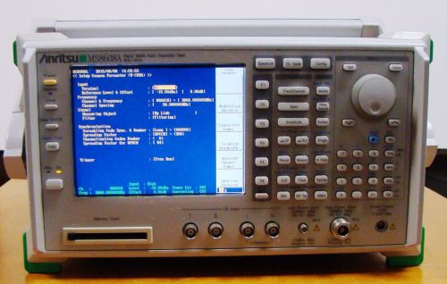 Anritsu MS8608A Digital Mobile Radio Transmitter Tester 9kHZ - 7.8GHz aniritsu