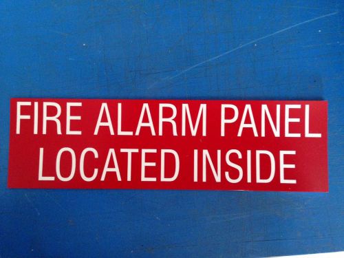 Fire Alarm Panel Located Inside Sign