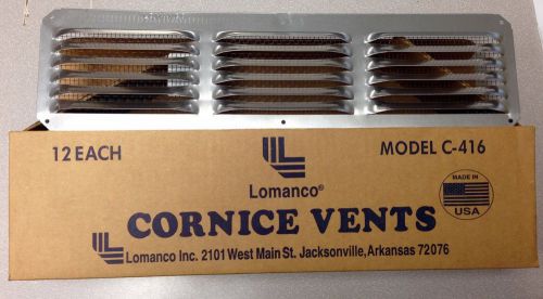 Lomanco Cornice Vents C-416 Mill Finish Aluminum 12 Pack