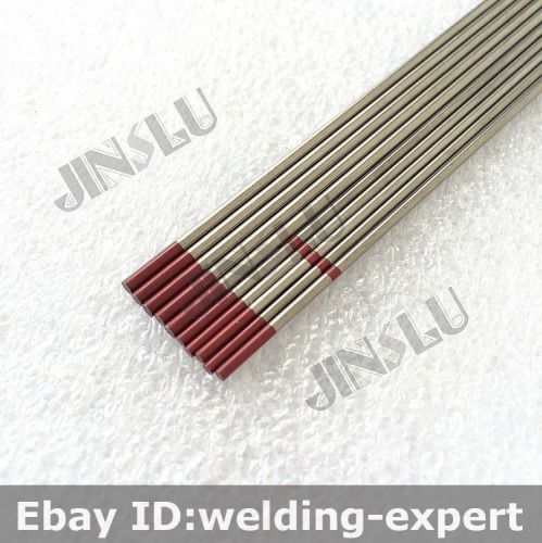 Assorted Red Tip 2% Thoriated Tig  Tungsten Electrode WT20 1.6mm 2.0mm 10PK