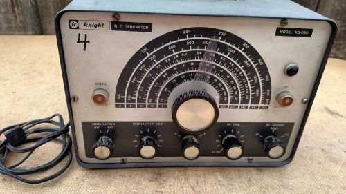 VINTAGE KNIGHT KIT KG-650 RF SIGNAL GENERATOR RADIO TELEVISION AMATEUR RADIO