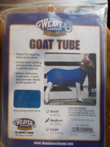Weaver spandex goat tubes blue m (80 - 110 lbs) new for sale
