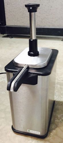 Commercial Single EZ-Topper Warmer Hot Fudge Caramel Topping Dispenser