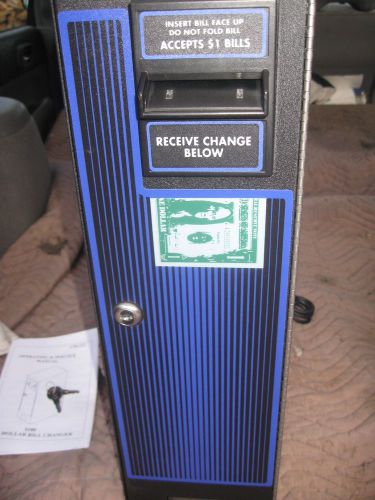 Coffee Inns CM-222 $1.00 Dollar Bill Changer NEW NEVER USED with keys and manual