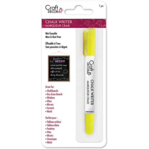 Craft Decor Chalk Writer-Neon Yellow 775749191363