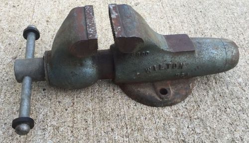 VINTAGE WILTON 9300 BULLET VISE WITH 3&#034; JAWS MACHINIST BENCH TOOL ORIGINAL