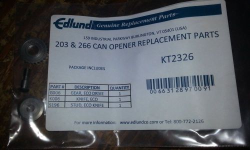 Edlund Electric Can Opener repair Kit #2326 1 Gear 1 Knife 1 Stud Fits 203 266