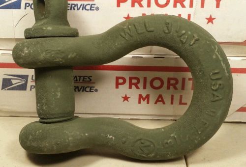 5/8&#034;  midland shackles, clevis, screw pin wll 3 1/4 ton . free shipping for sale