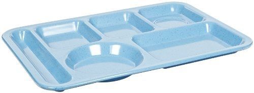 Carlisle 4398192 melamine left-hand 6-compartment divided tray, 14&#034; x 10&#034;, for sale
