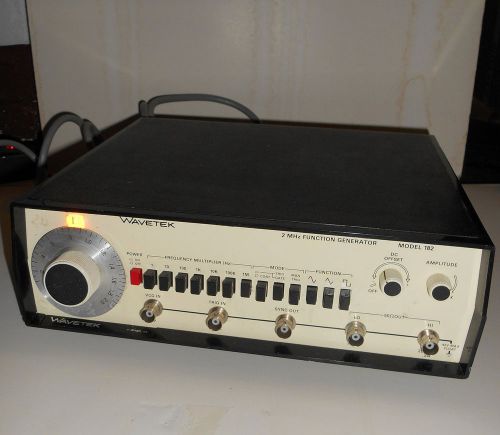 vintage Wavetek 182 function generator, Unit tested &amp; works