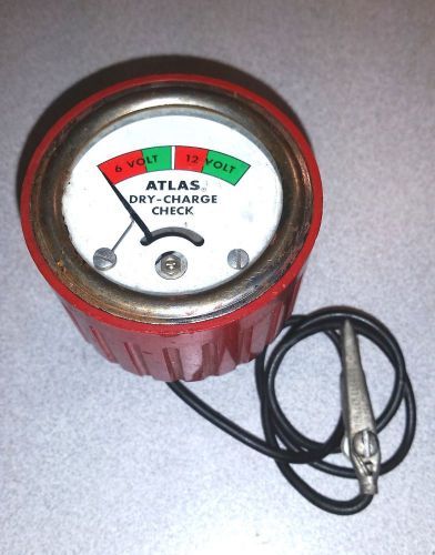 VINTAGE ATLAS DRY-CHARGE CHECK BATTERY TESTER 6 AND 12 VOLT...