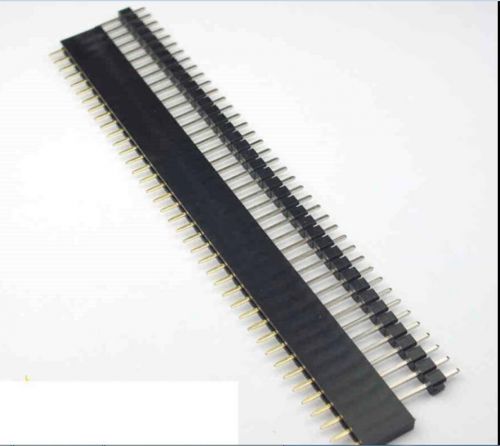 20PCS Male &amp; Female 40pin 2.54mm SIL Header Socket Row Strip PCB Connector ILCA