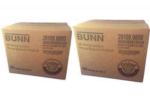 Large - (2 cases) bunn u3 urn coffee filter case of 252- 18x7 inch - fluted for sale
