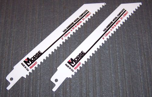 2 ea. MK Morse RB606ST 6&#034; 6-TPI Reciprocating Saw Blades