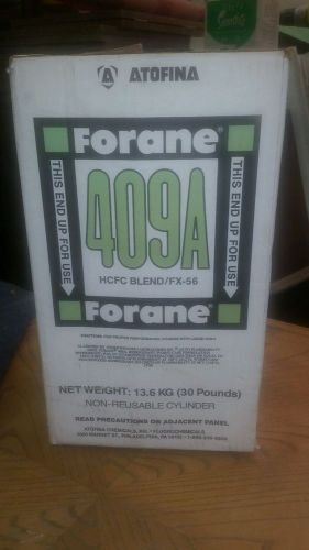 409a refrigerate,  forane 30 lbs. Bottle