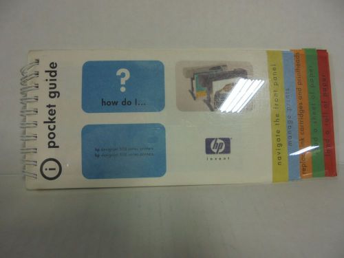 HP C7770-60015 DesignJet 500 800 POCKET GUIDE Tested 90Day Warranty