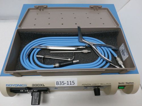 Smith&amp;nephew 300XL XENON Light Source &amp; Cable W-Fiber Optic Nasal Speculum