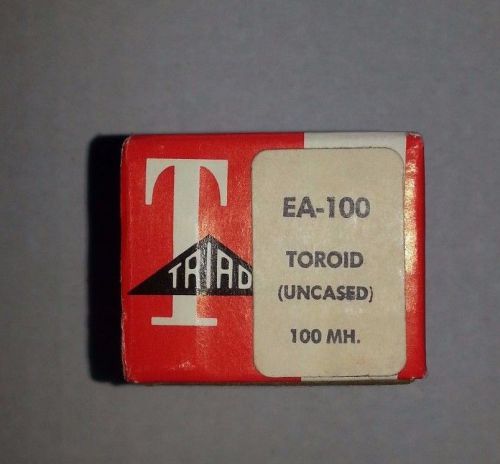 Triad 100 mH Toroid Inductor Uncased p/n TRI-EA-100