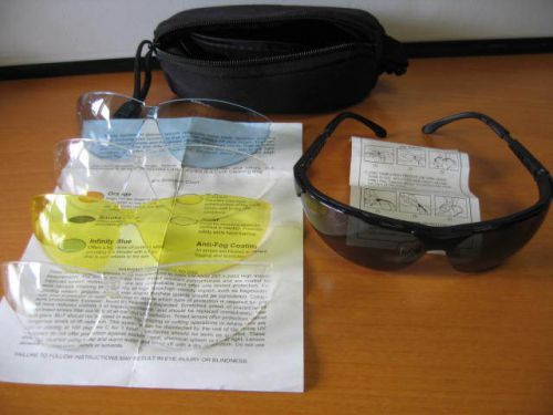 Shooting Glasses -- Trap Skeet Crazy Quial -NRA ATA Premium 5 Lens Kit &amp; MORE !