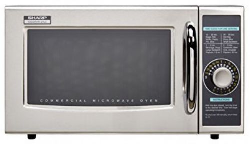 Sharp R-21LCF Commercial Microwave Oven, Dial, 1000 Watts
