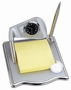 Golf Memo Holder, Pen With Desk Clock Accessories- GREAT FATHER&#034;S DAY GIFT