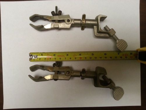 Fisher castaloy-r 2-jaw laboratory frame clamp lot of 2 for sale