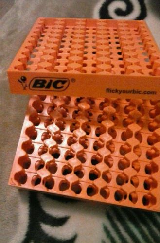 2 Empty display tray for 50 regular size Bic Lighters (store counter top rack)