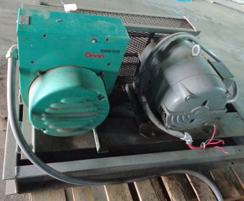 Mcgraw edison onan 5oyd-53cs/1aa generator w/ 12n056689001 1800 rpm 7.5 hp motor for sale