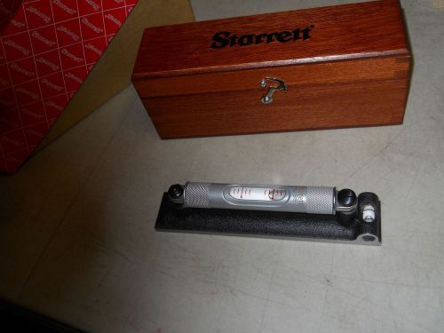 Starrett  #98-6&#034; machinist&#039;s level.  wood box   new for sale