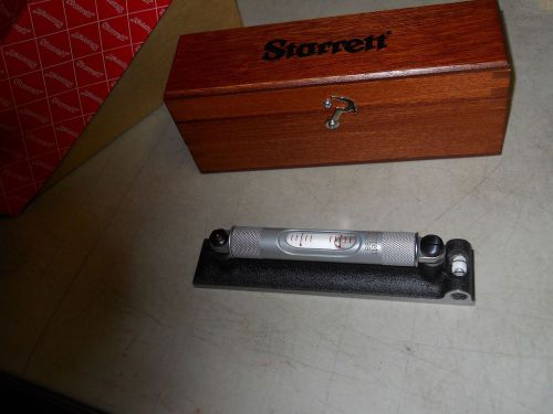 Starrett  #98-6&#034; Machinist&#039;s Level.  Wood Box   NEW