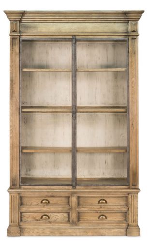 Classic Vintage Oak Wood Office Bookcase, 60&#039;&#039;L X 95&#039;&#039;H
