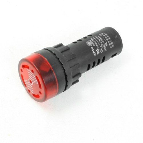 Amico ac/dc 24v 20ma red led signal indicator light lamp w alarm buzzer for sale