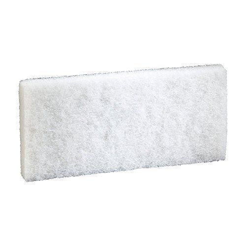 3M (8440) White Cleaning Pad 8440, 4.6 in x 10 in, 5/box