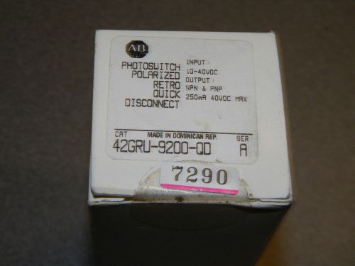 Allen Bradley 42GRU-9200-QD Photoswitch, Series A, 10 - 40VDC, New