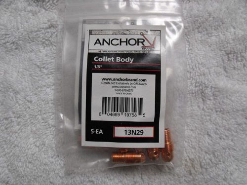 Anchor 5-pk Collet Body 13N29 (1/8&#034;) for TIG Welding Torch 9/20/25