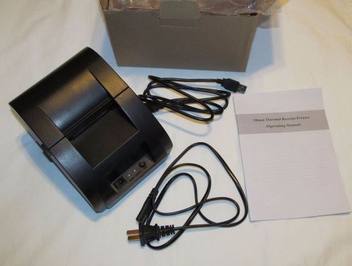 USB 58mm POS Thermal Receipt Printer &#034;AS IS&#034; Unknown Working Condition