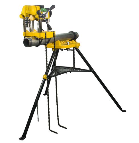 Steel Dragon Tools HC450 Pipe Hole Cutter With 460 Portable Tripod Stand