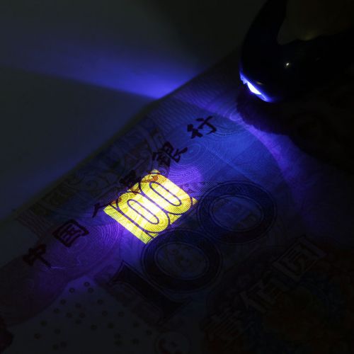 Handheld Portable UV Led Light Torch Lamp Counterfeit Currency Money Detector DH