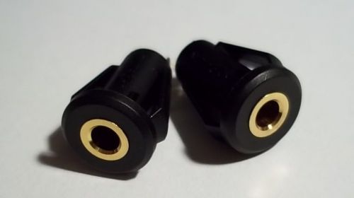 Two (2) 3.5mm Panel Mount Stereo Jacks - 3 Conductor (TRS)