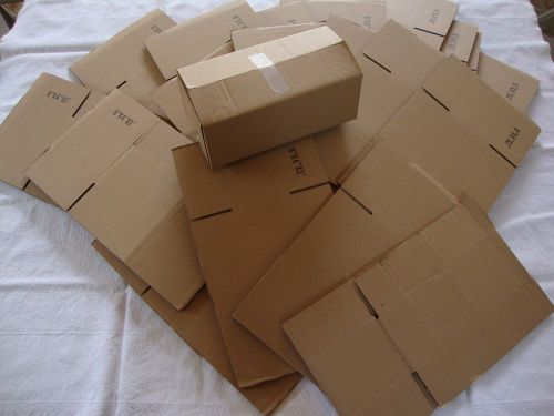 20 Brown Corrugated Shipping Box 8x4x3 Sunglasses Cardboard Carton Packing Maile
