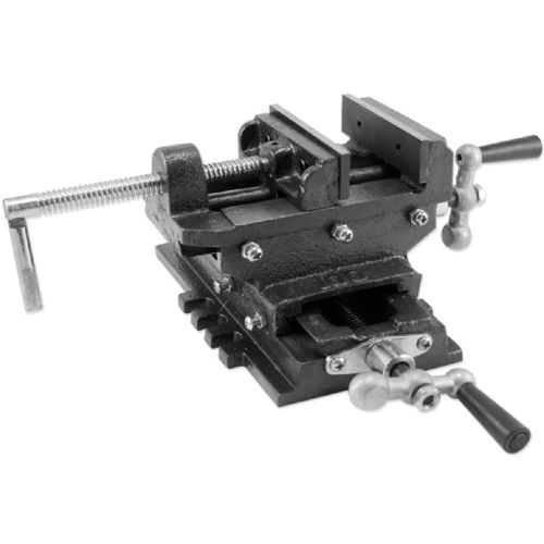 6&#034; cross drill press vise slide metal milling 2 way x y clamp machine bench jaw for sale