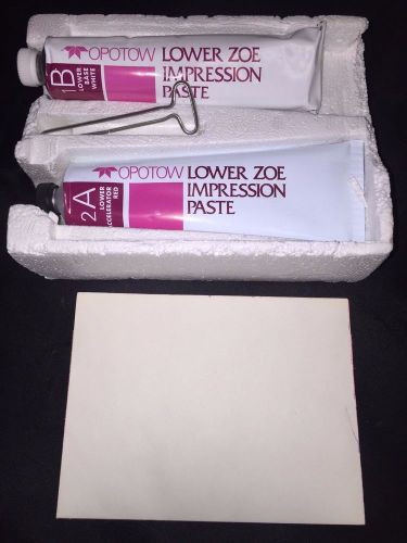 Optow Dental Lower Zoe Impression Paste   (((Make an Offer)))
