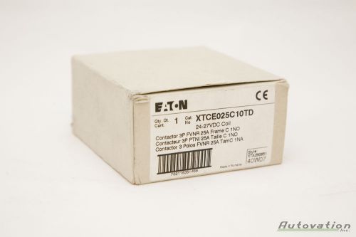 Eaton XTCE025C10TD Contactor 24-27VDC Coil